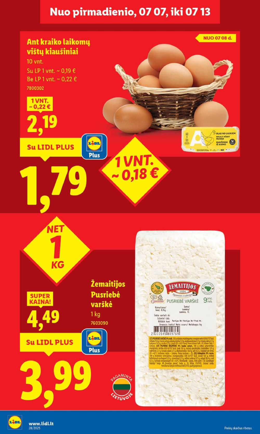lidl - LIDL - Maisto prekių pasiūlymai (2025 07 10 - 2025 07 13) - page: 34