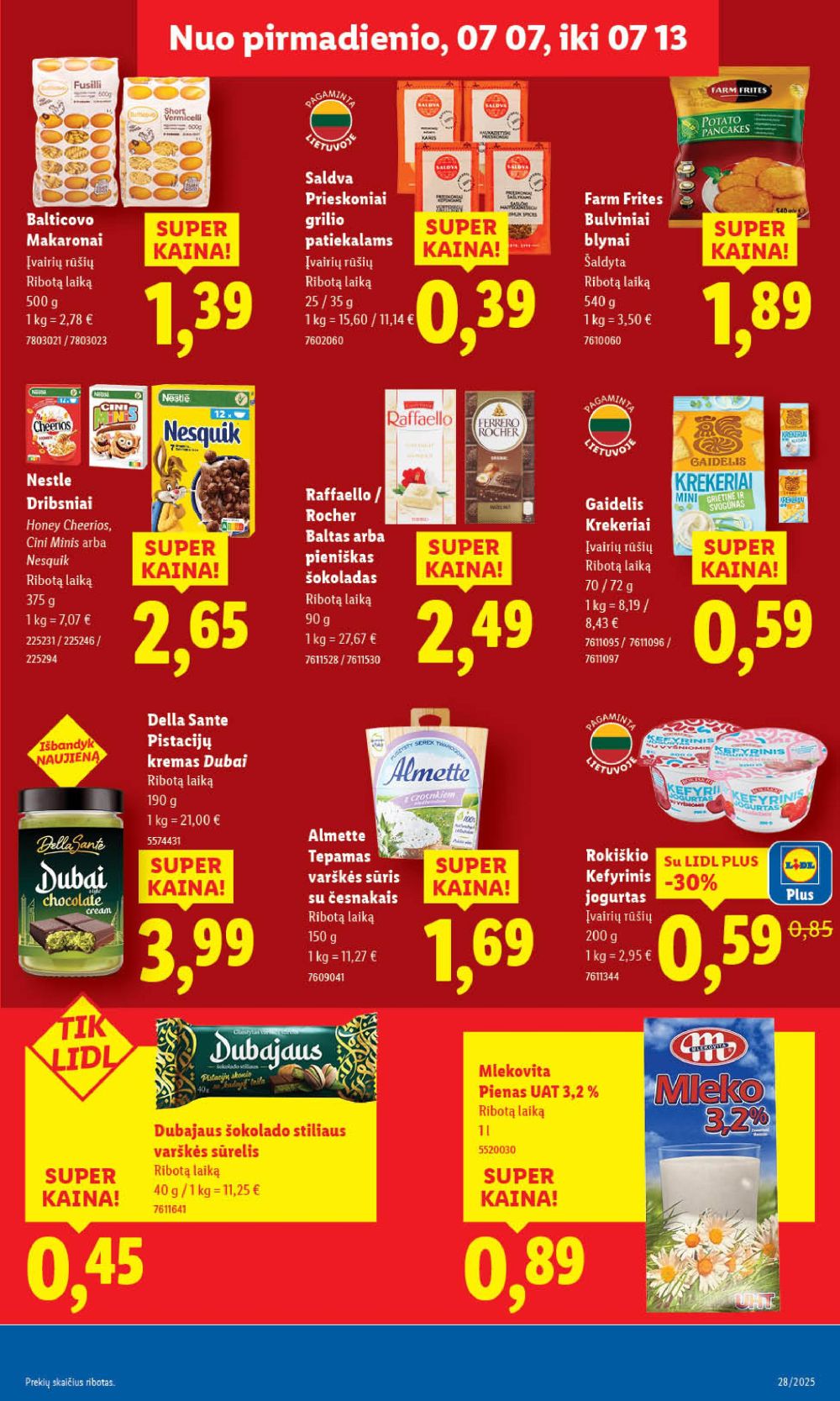 lidl - LIDL - Maisto prekių pasiūlymai (2025 07 10 - 2025 07 13) - page: 43
