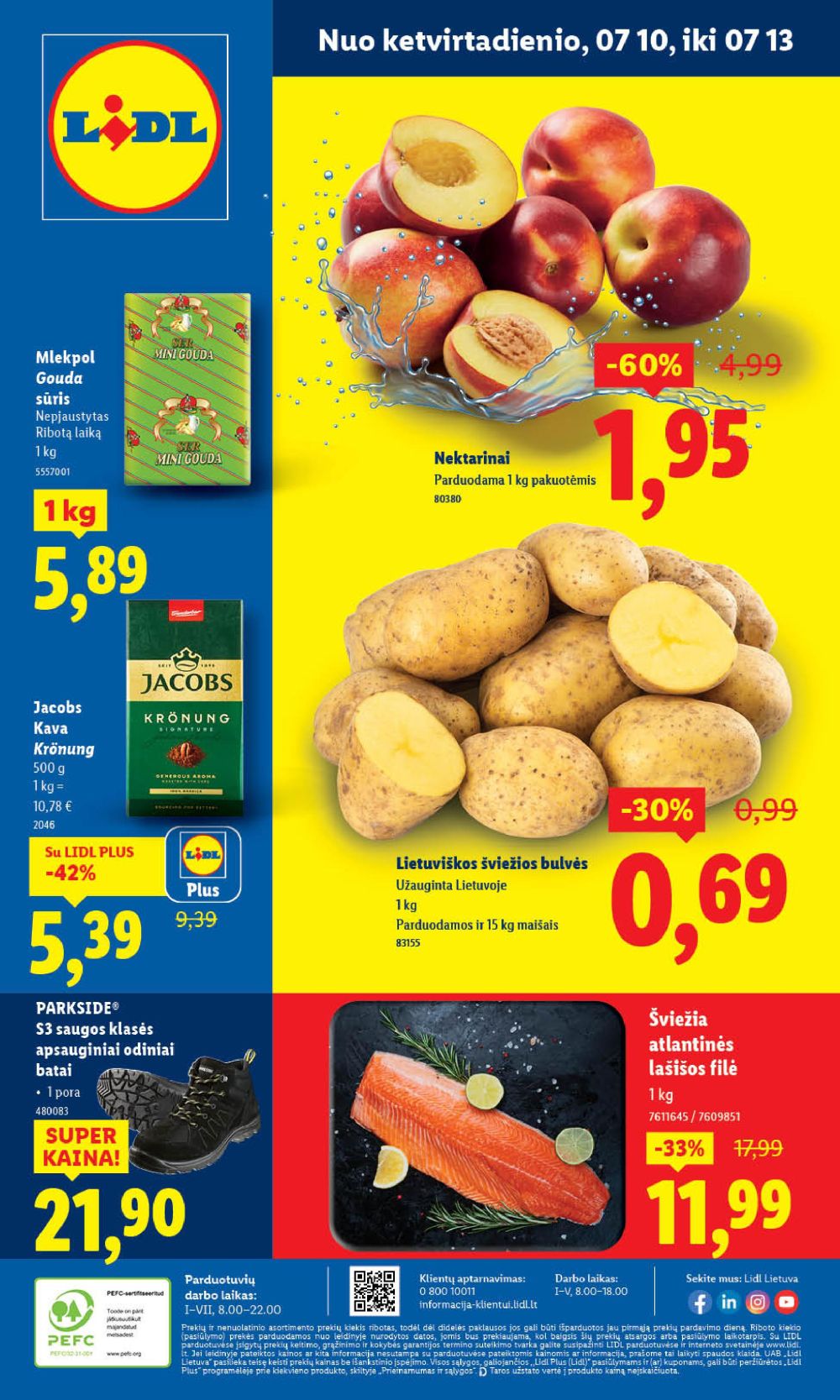 lidl - LIDL - Maisto prekių pasiūlymai (2025 07 10 - 2025 07 13)