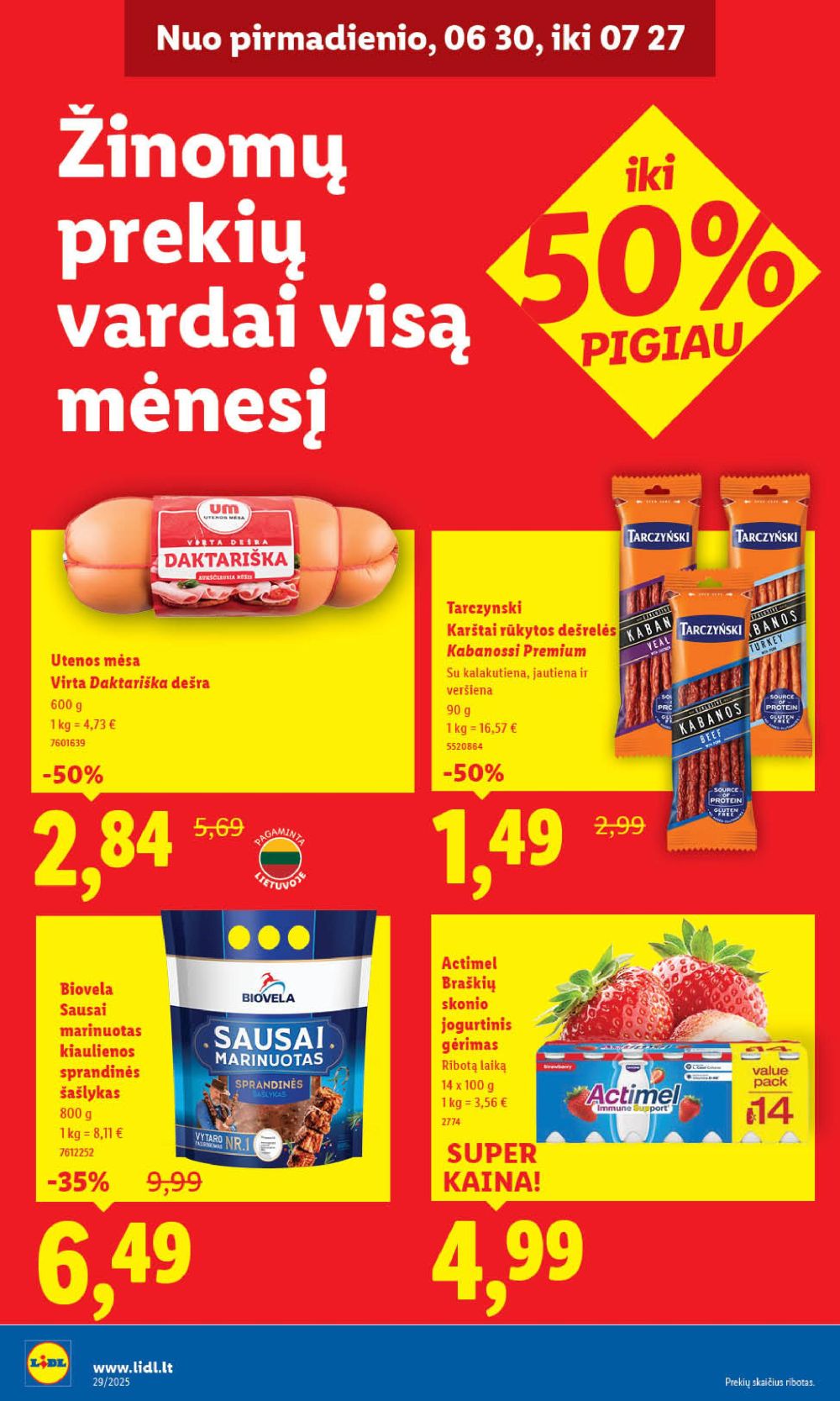 lidl - LIDL - Maisto prekių pasiūlymai (2025 07 17 - 2025 07 20) - page: 30