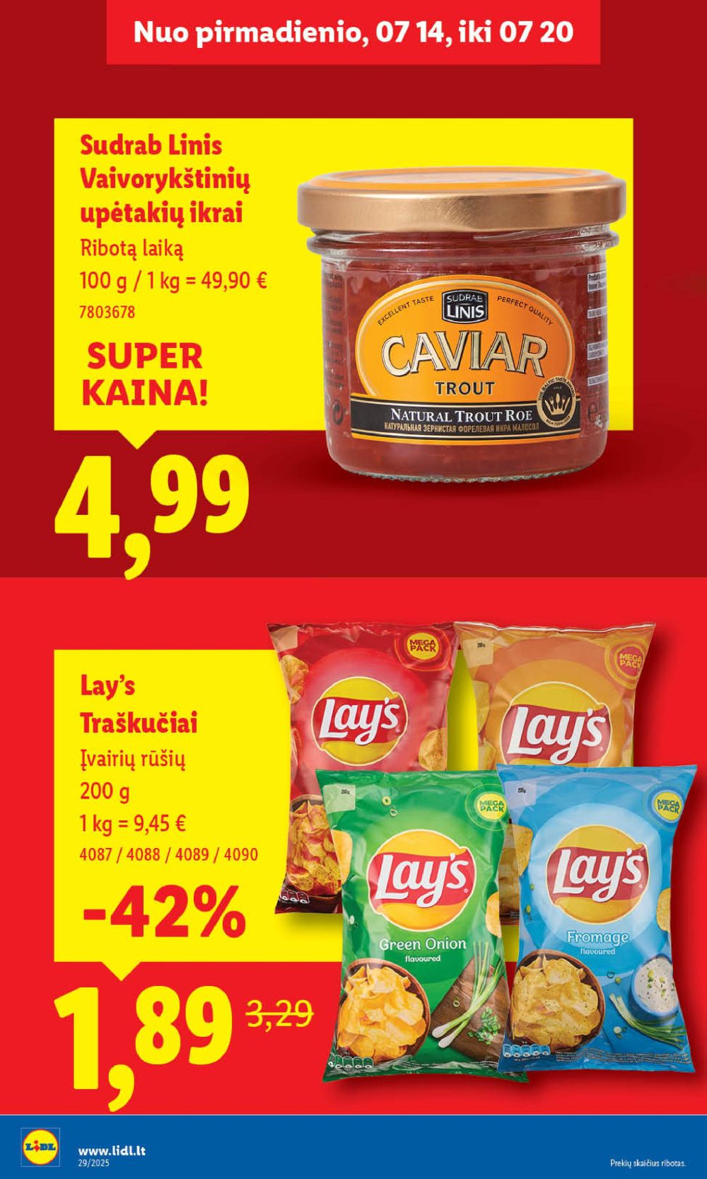 lidl - LIDL - Maisto prekių pasiūlymai (2025 07 17 - 2025 07 20) - page: 34