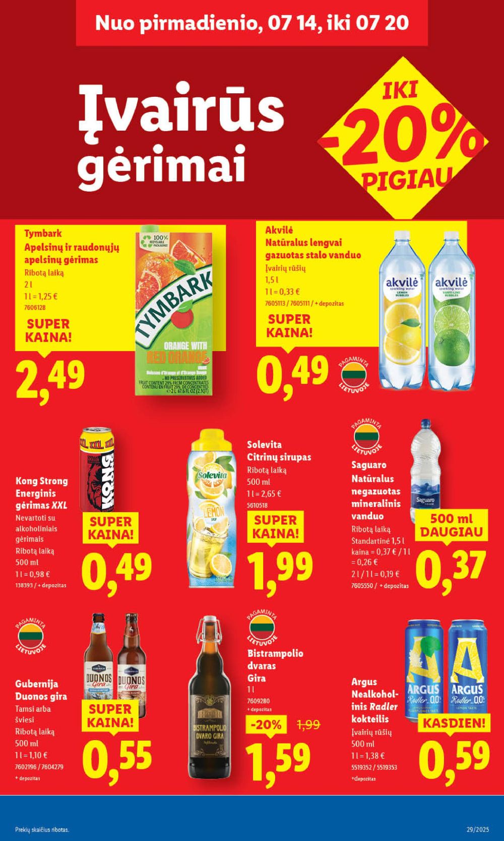 lidl - LIDL - Maisto prekių pasiūlymai (2025 07 17 - 2025 07 20) - page: 47
