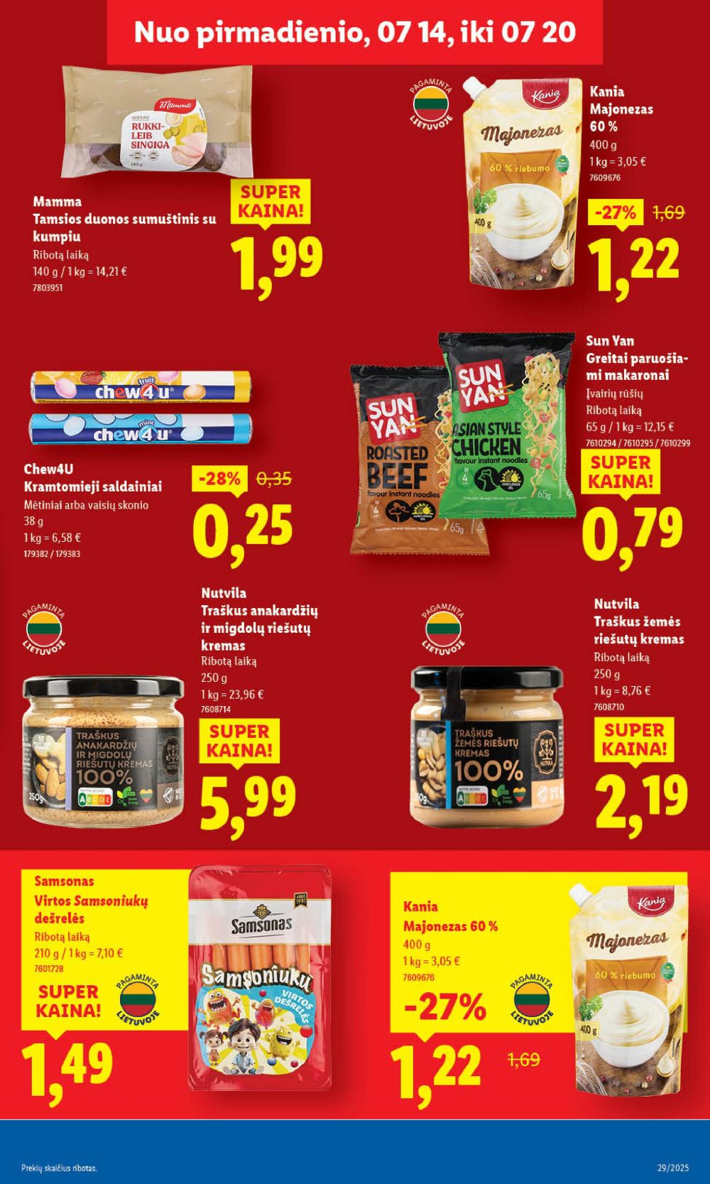 lidl - LIDL - Maisto prekių pasiūlymai (2025 07 17 - 2025 07 20) - page: 45