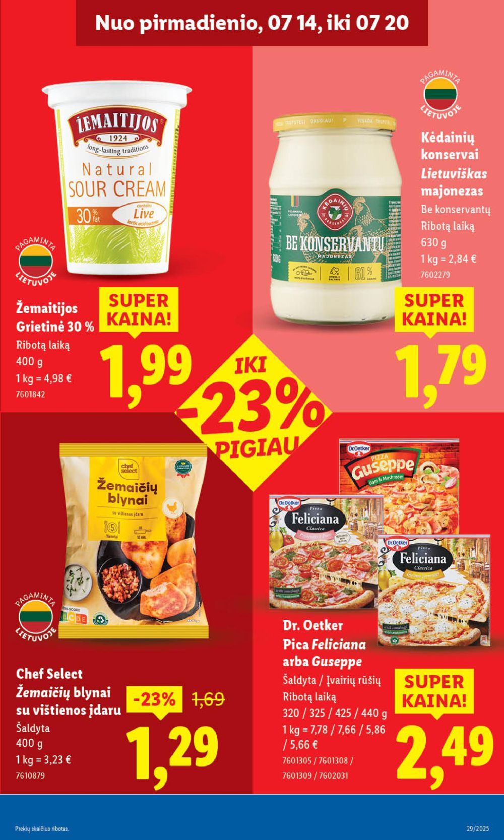 lidl - LIDL - Maisto prekių pasiūlymai (2025 07 17 - 2025 07 20) - page: 33