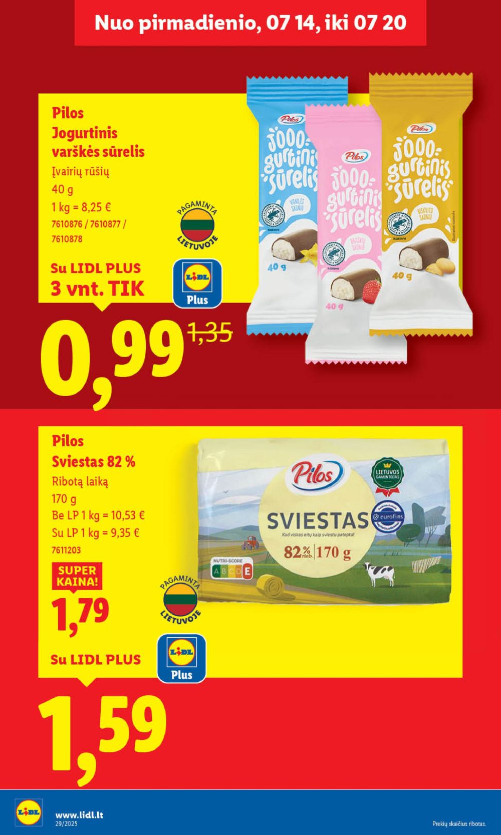 lidl - LIDL - Maisto prekių pasiūlymai (2025 07 17 - 2025 07 20) - page: 32