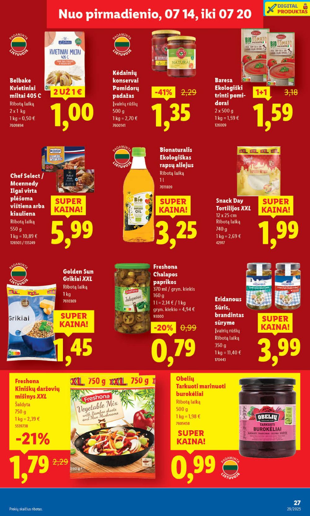 lidl - LIDL - Maisto prekių pasiūlymai (2025 07 17 - 2025 07 20) - page: 43