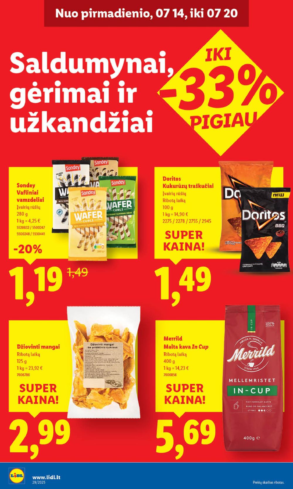 lidl - LIDL - Maisto prekių pasiūlymai (2025 07 17 - 2025 07 20) - page: 40