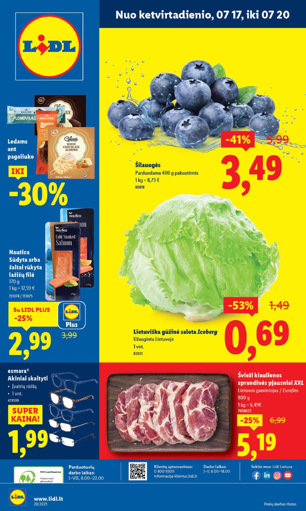 lidl - LIDL - Maisto prekių pasiūlymai (2025 07 17 - 2025 07 20)