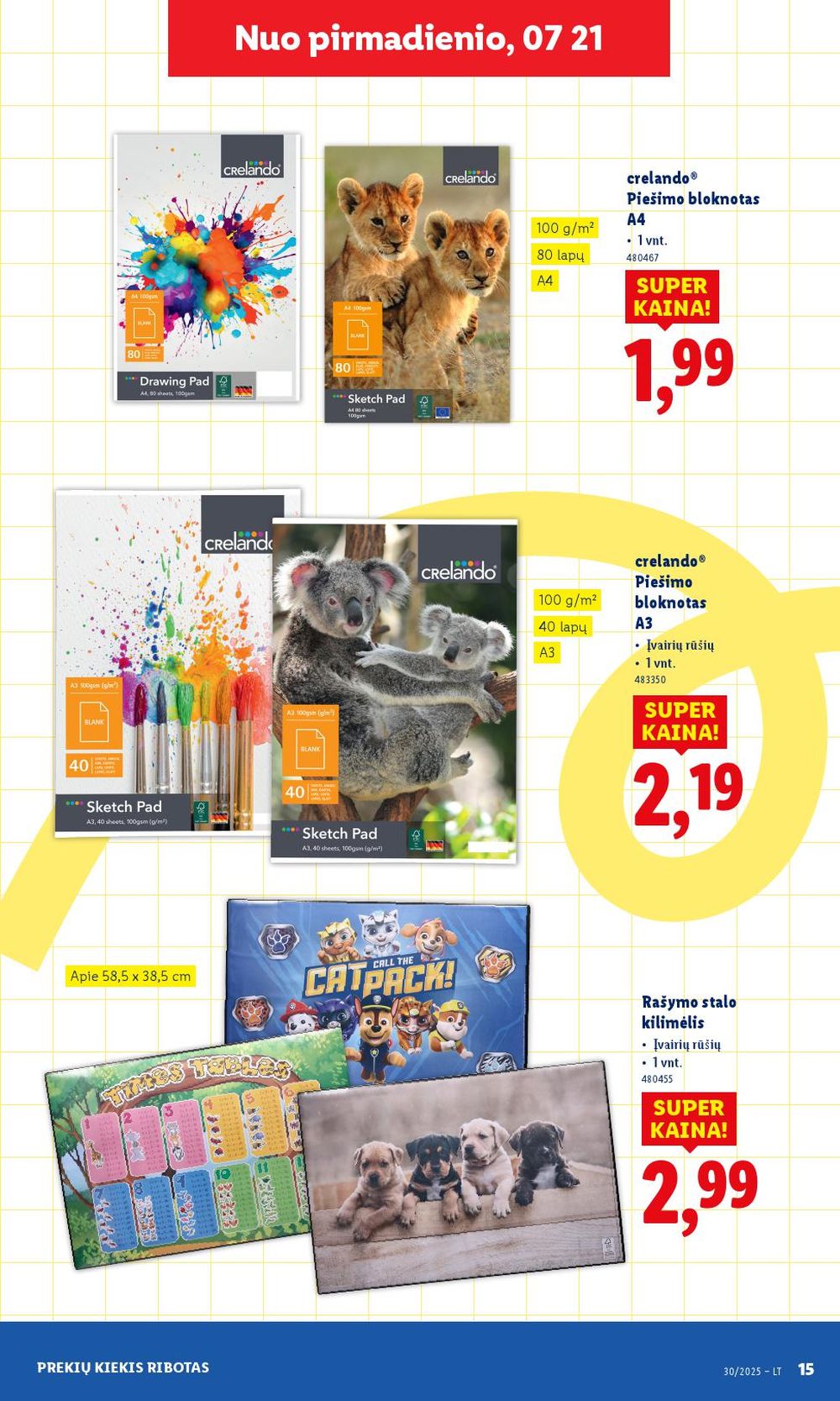 lidl - LIDL - Ne maisto prekių pasiūlymai (2025 07 21 - 2025 07 27) - page: 15
