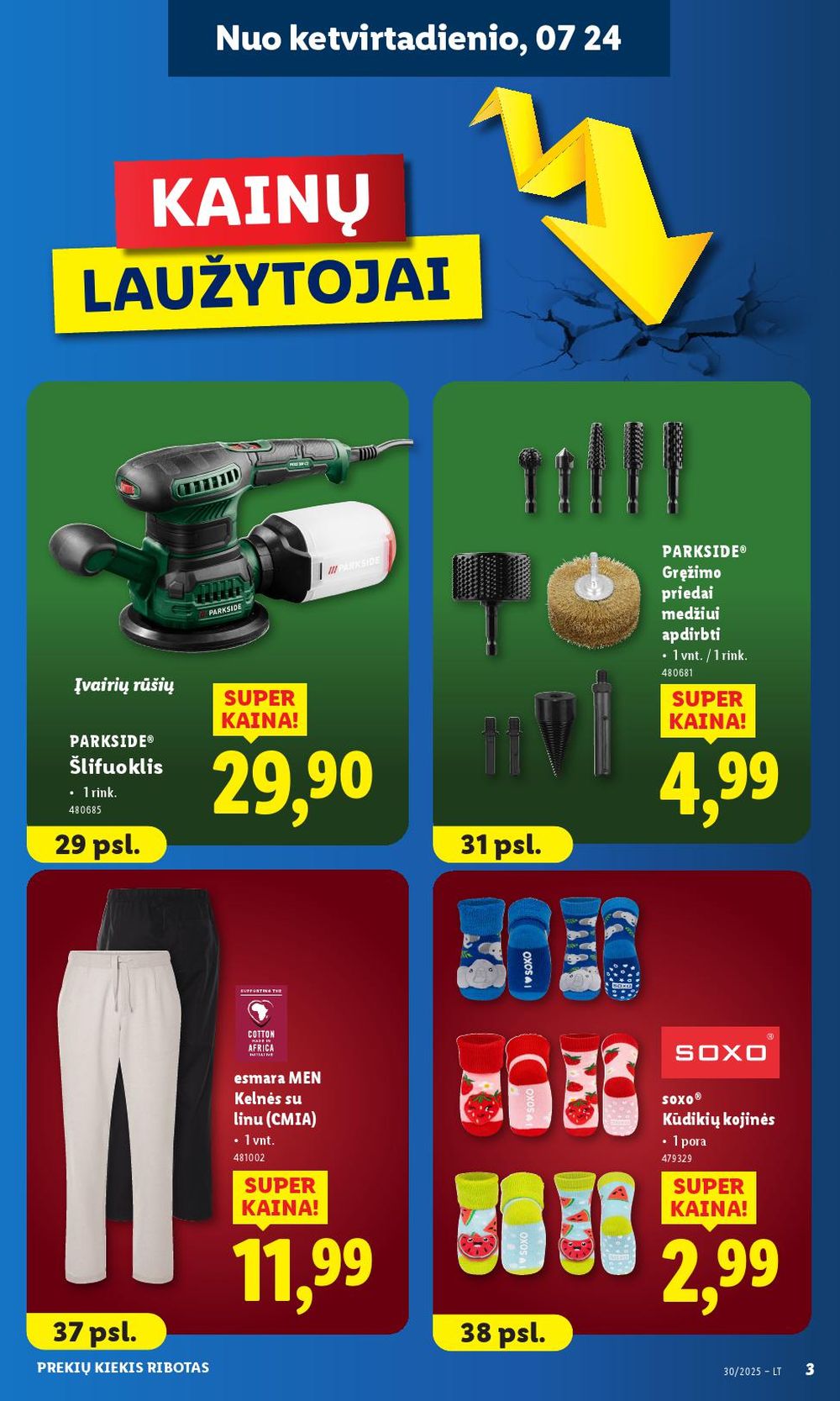 lidl - LIDL - Ne maisto prekių pasiūlymai (2025 07 21 - 2025 07 27) - page: 3