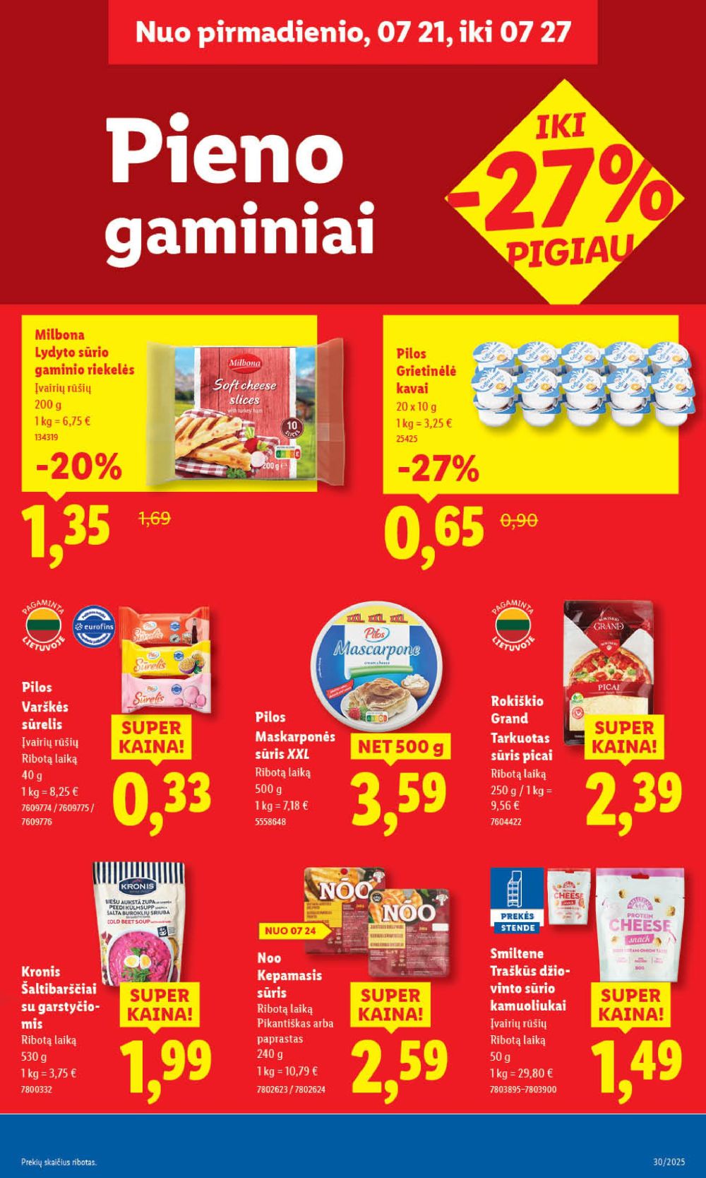 lidl - LIDL - Maisto prekių pasiūlymai (2025 07 21 - 2025 07 27) - page: 27 lidl - LIDL - Maisto prekių pasiūlymai (2025 07 21 - 2025 07 27) - page: 27