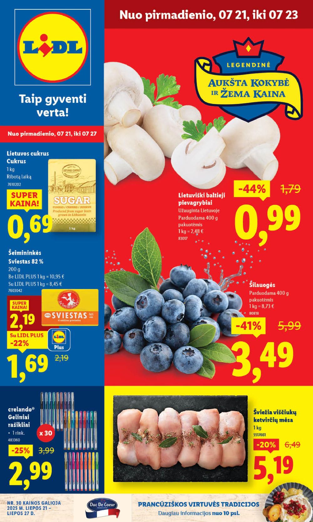 lidl - LIDL - Maisto prekių pasiūlymai (2025 07 21 - 2025 07 27)