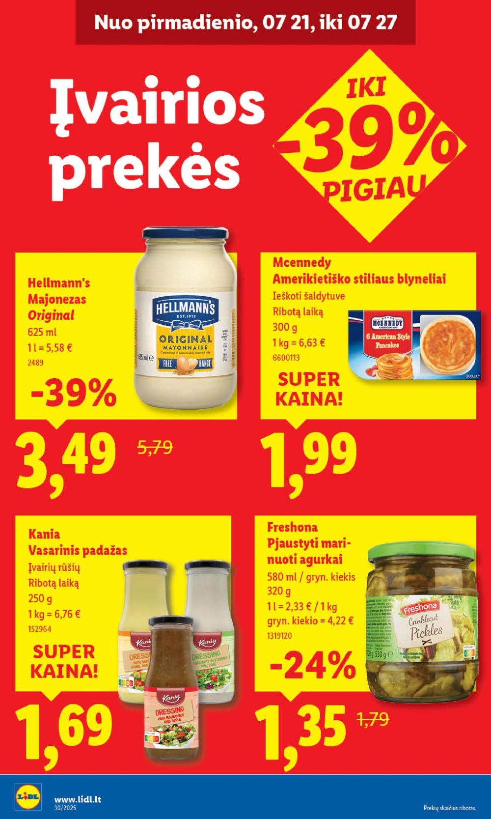 lidl - LIDL - Maisto prekių pasiūlymai (2025 07 24 - 2025 07 27) - page: 38