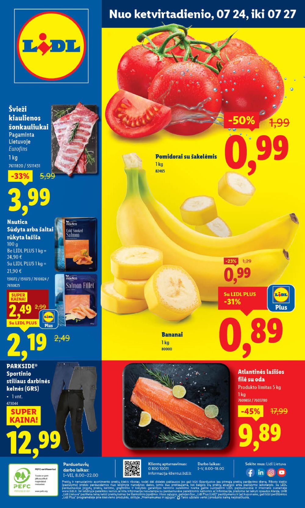 lidl - LIDL - Maisto prekių pasiūlymai (2025 07 24 - 2025 07 27) - page: 1