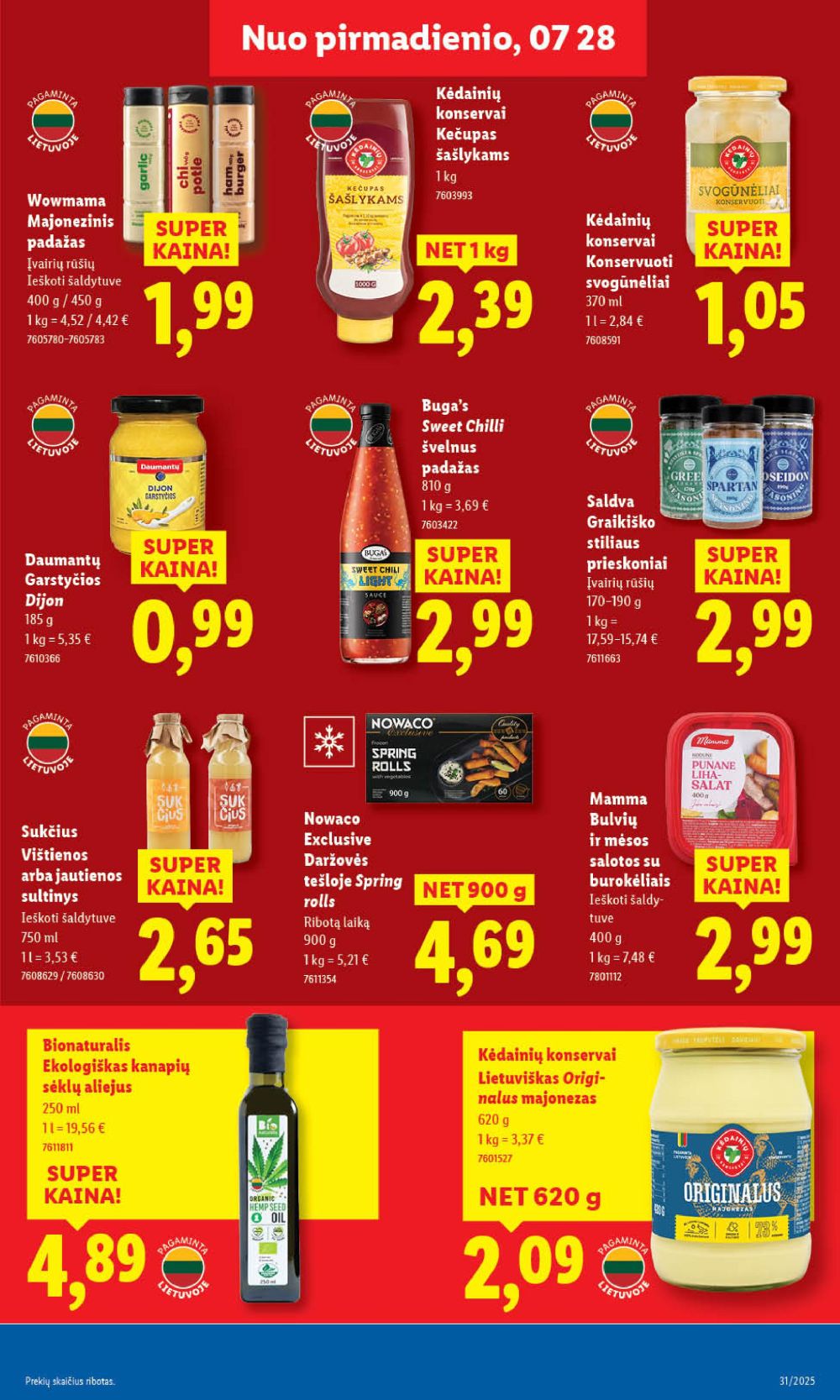 lidl - LIDL - Maisto prekių pasiūlymai (2025 07 28 - 2025 08 03) - page: 29