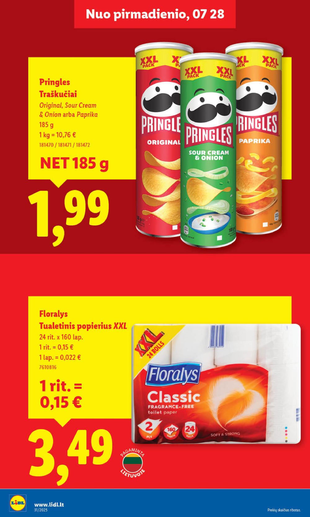 lidl - LIDL - Maisto prekių pasiūlymai (2025 07 28 - 2025 08 03) - page: 22