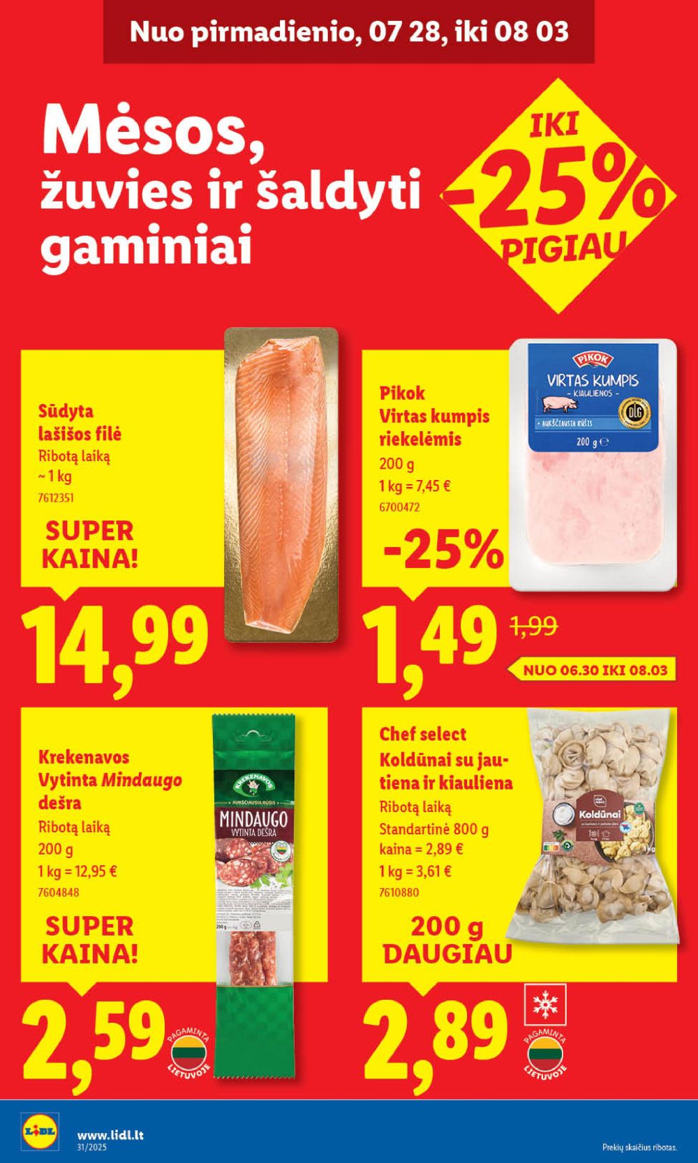 lidl - LIDL - Maisto prekių pasiūlymai (2025 07 28 - 2025 08 03) - page: 26