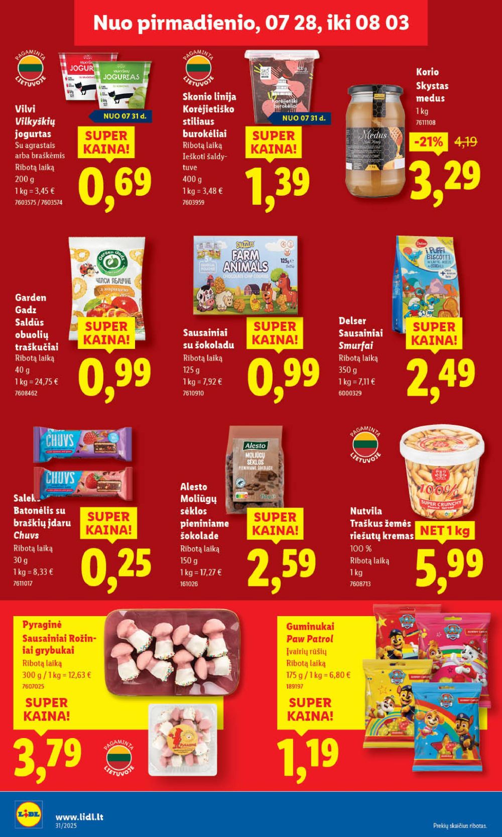 lidl - LIDL - Maisto prekių pasiūlymai (2025 07 28 - 2025 08 03) - page: 32