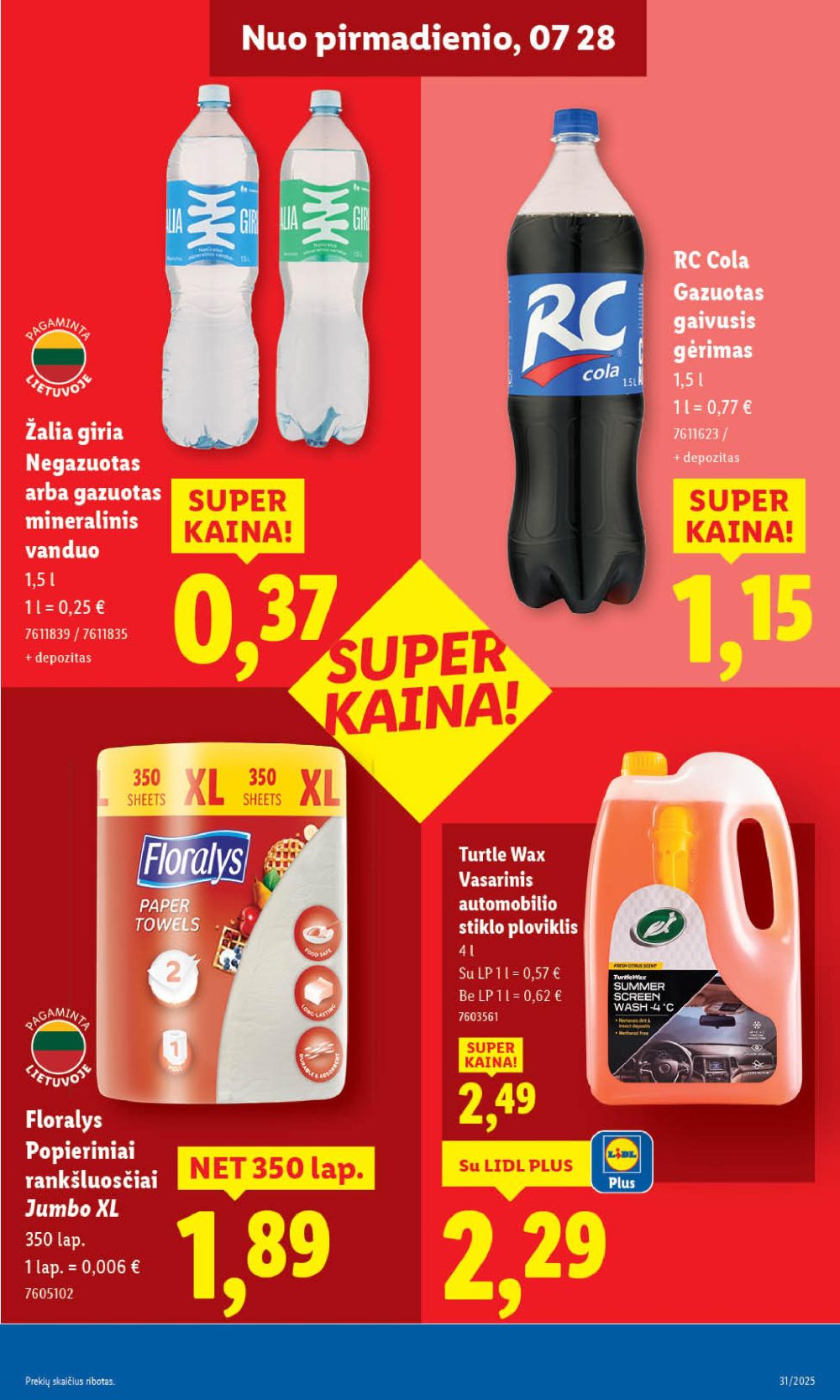 lidl - LIDL - Maisto prekių pasiūlymai (2025 07 28 - 2025 08 03) - page: 23