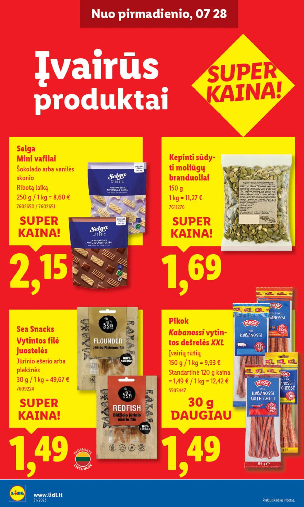 lidl - LIDL - Maisto prekių pasiūlymai (2025 07 28 - 2025 08 03) - page: 28