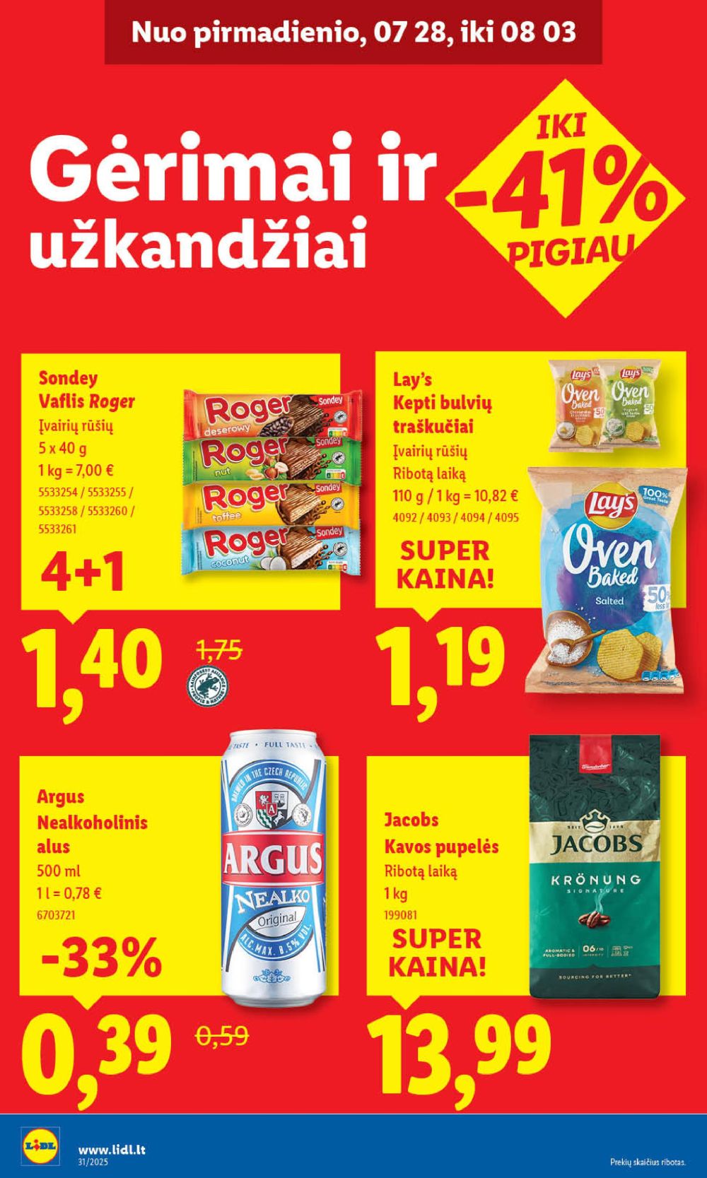 lidl - LIDL - Maisto prekių pasiūlymai (2025 07 28 - 2025 08 03) - page: 30