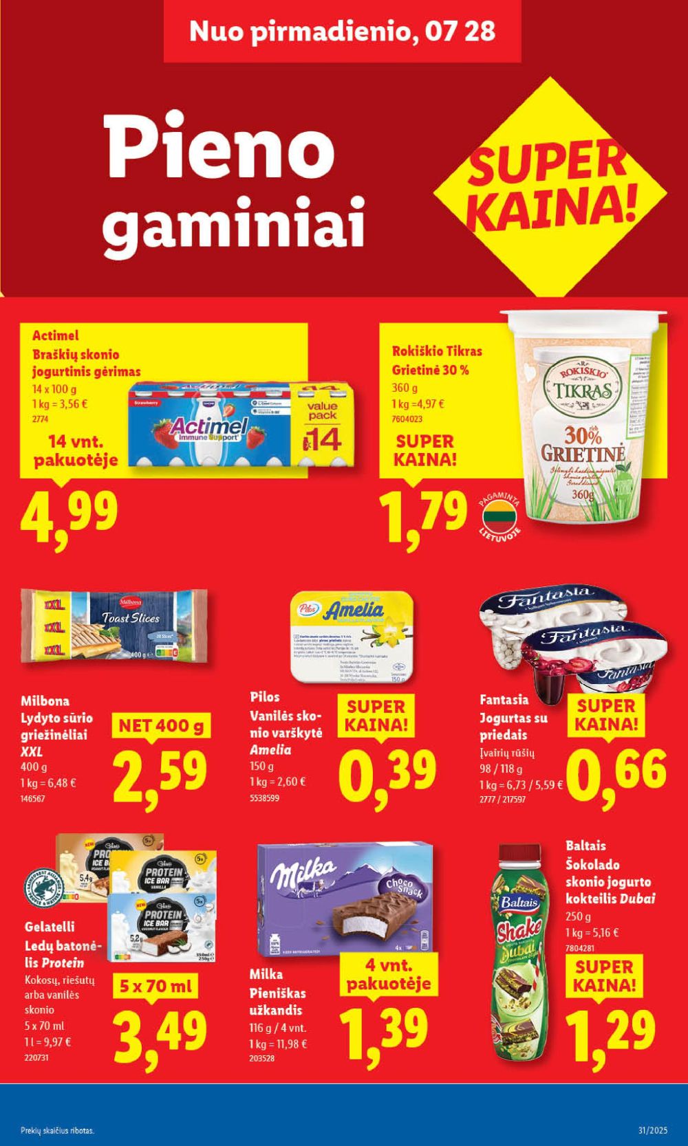 lidl - LIDL - Maisto prekių pasiūlymai (2025 07 28 - 2025 08 03) - page: 25