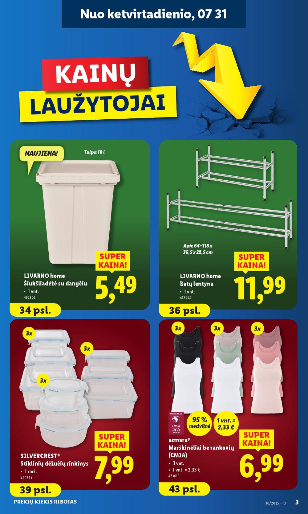 lidl - LIDL - Ne maisto prekių pasiūlymai (2025 07 28 - 2025 08 03) - page: 3