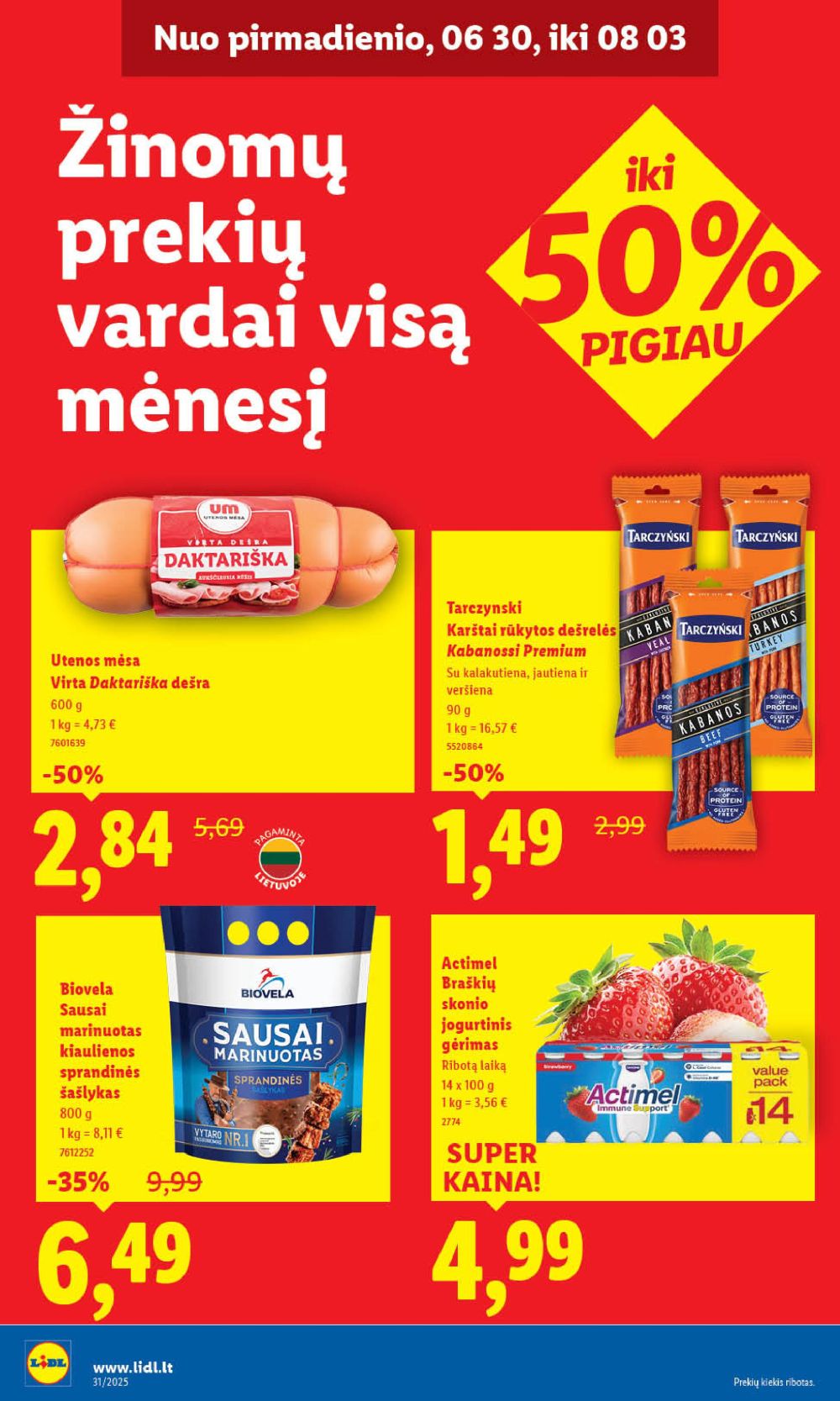 lidl - LIDL - Maisto prekių pasiūlymai (2025 07 31 - 2025 08 03) - page: 26