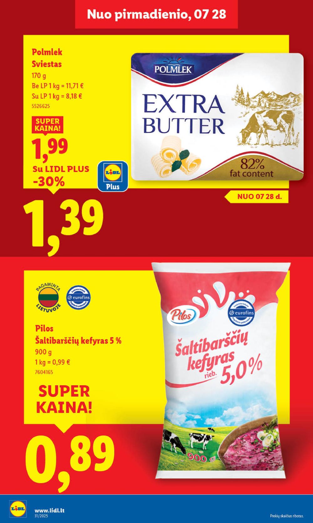 lidl - LIDL - Maisto prekių pasiūlymai (2025 07 31 - 2025 08 03) - page: 28