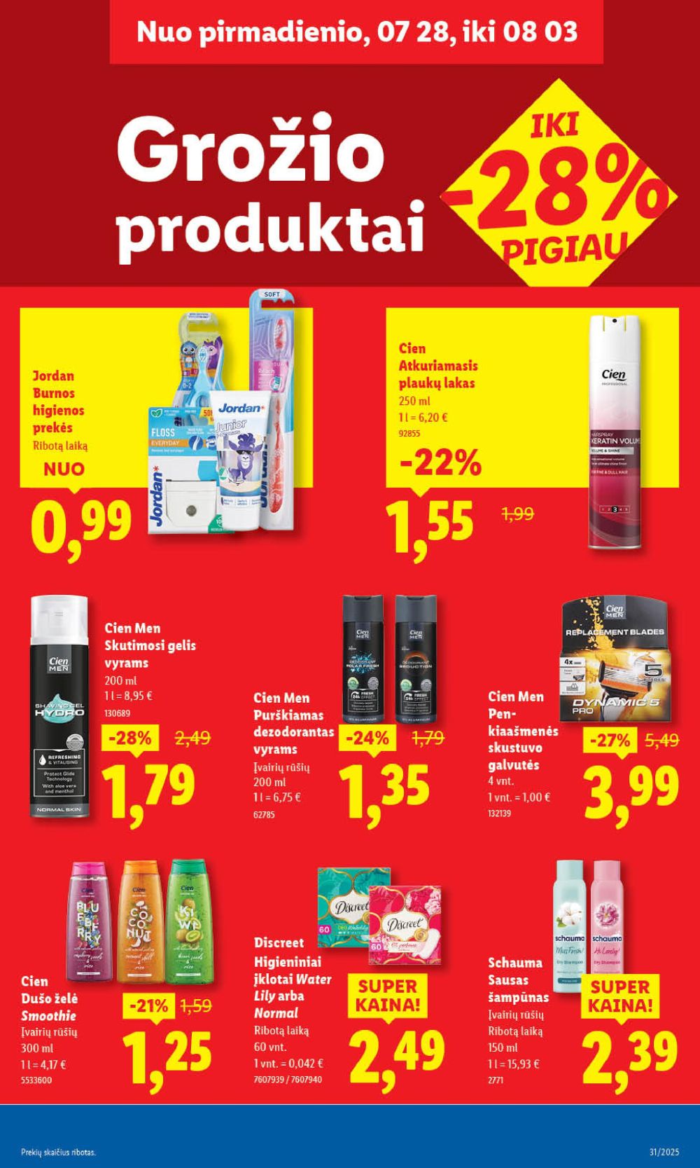 lidl - LIDL - Maisto prekių pasiūlymai (2025 07 31 - 2025 08 03) - page: 45