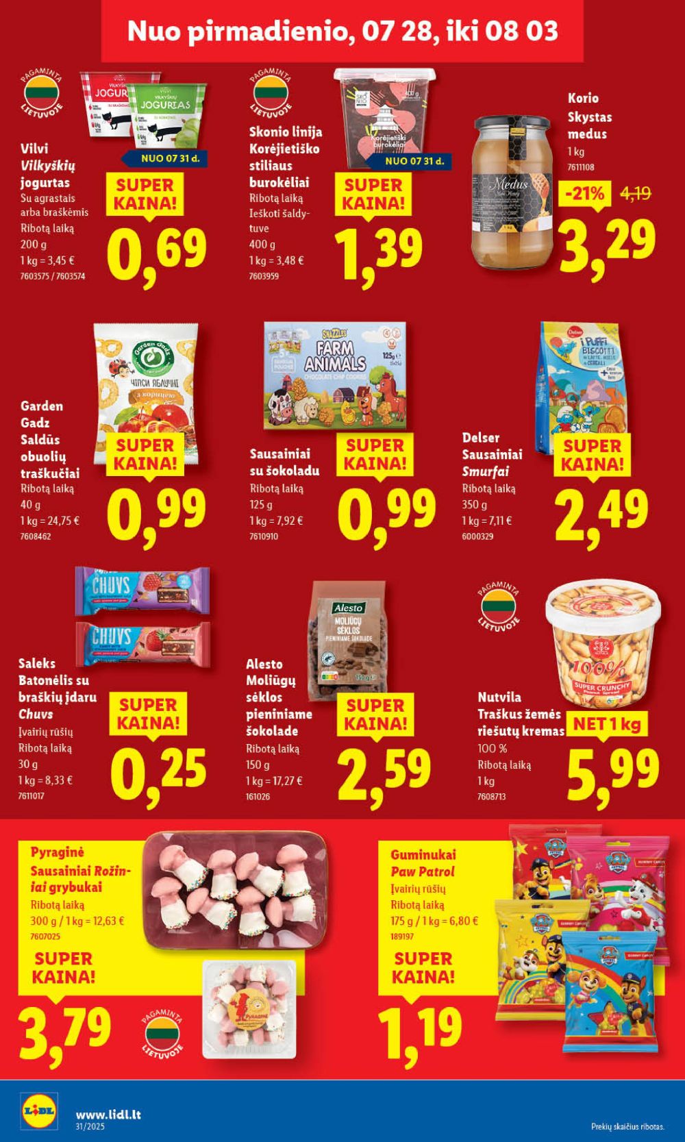 lidl - LIDL - Maisto prekių pasiūlymai (2025 07 31 - 2025 08 03) - page: 40