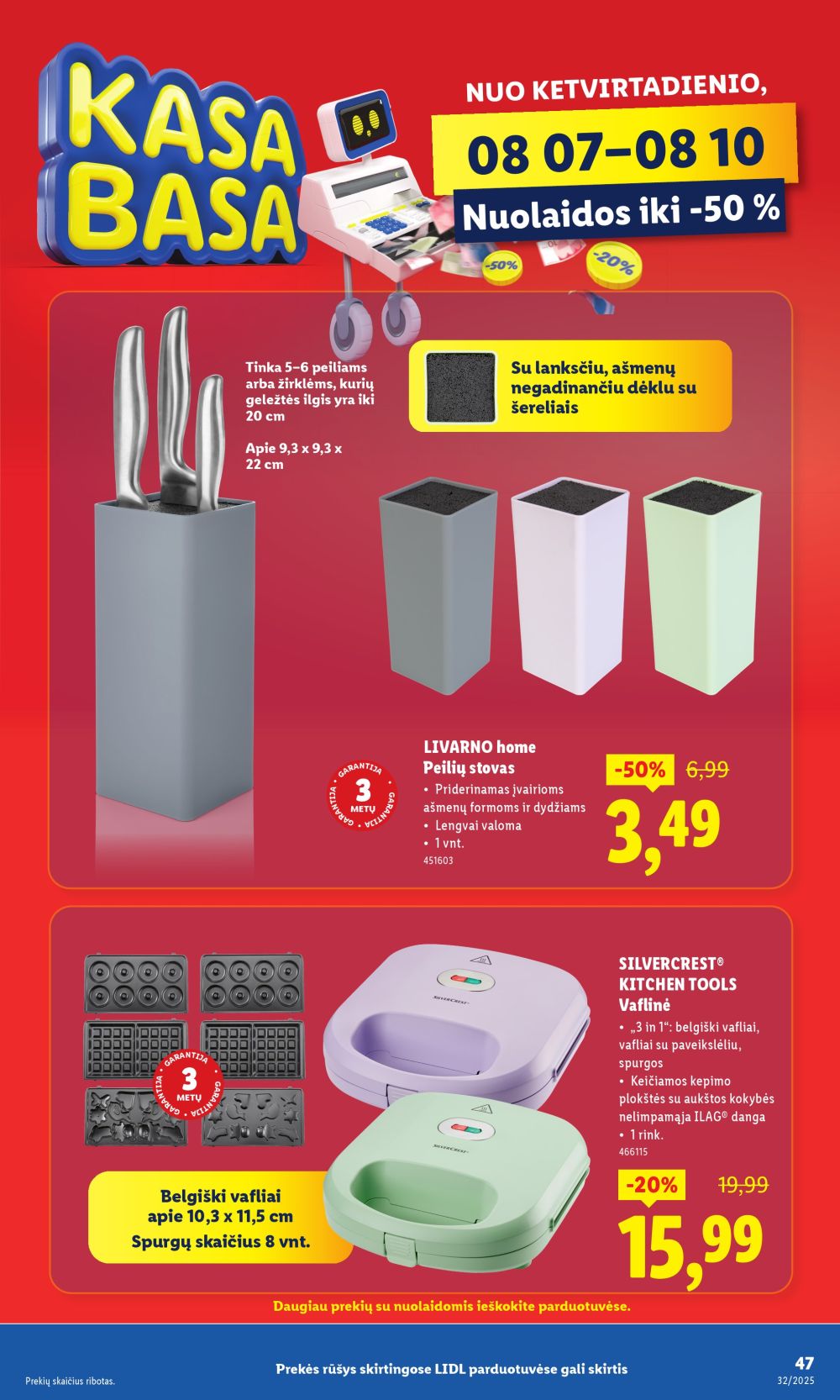 lidl - LIDL - Ne maisto prekių pasiūlymai (2025 08 04 - 2025 08 10) - page: 47