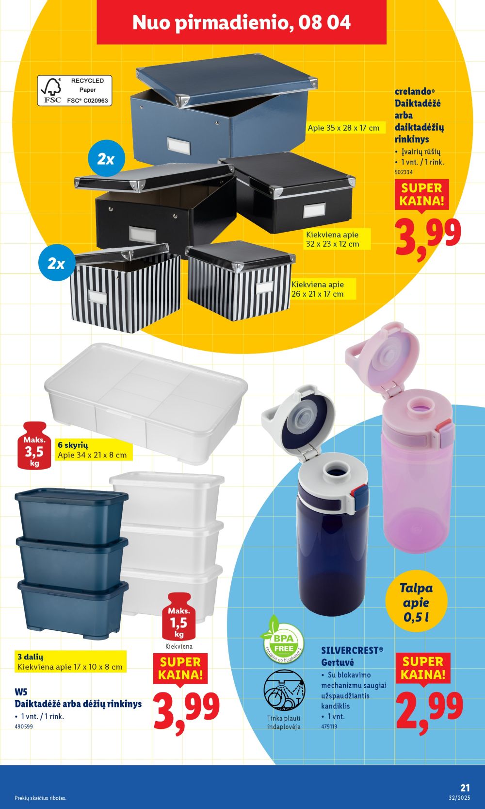 lidl - LIDL - Ne maisto prekių pasiūlymai (2025 08 04 - 2025 08 10) - page: 21