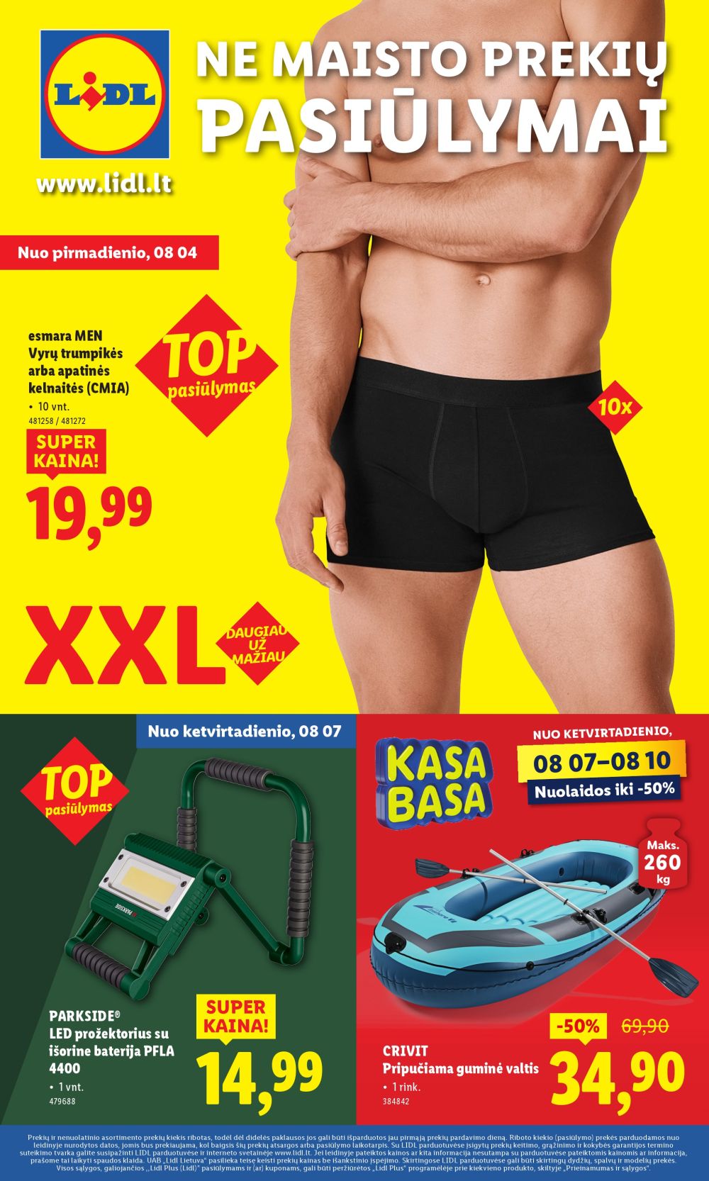 lidl - LIDL - Ne maisto prekių pasiūlymai (2025 08 04 - 2025 08 10)