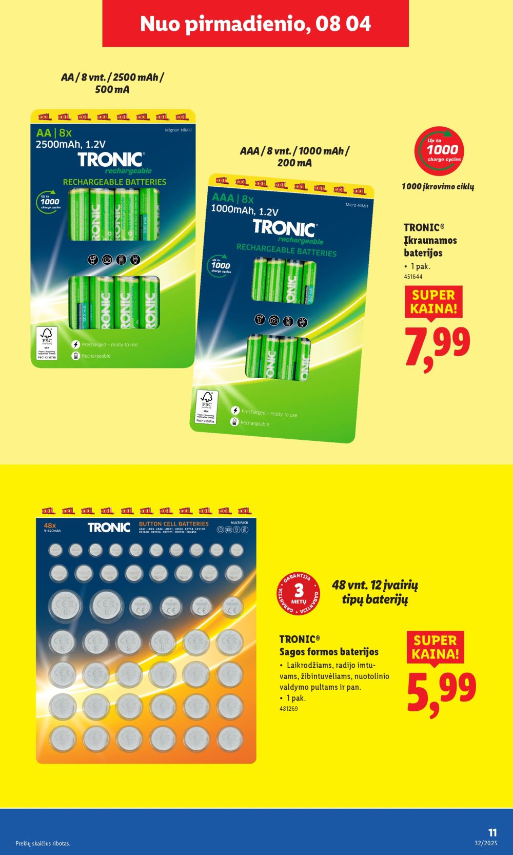 lidl - LIDL - Ne maisto prekių pasiūlymai (2025 08 04 - 2025 08 10) - page: 11