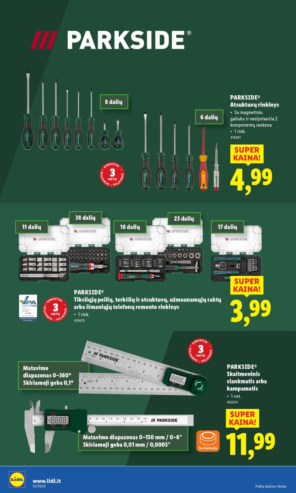 lidl - LIDL - Ne maisto prekių pasiūlymai (2025 08 04 - 2025 08 10) - page: 36