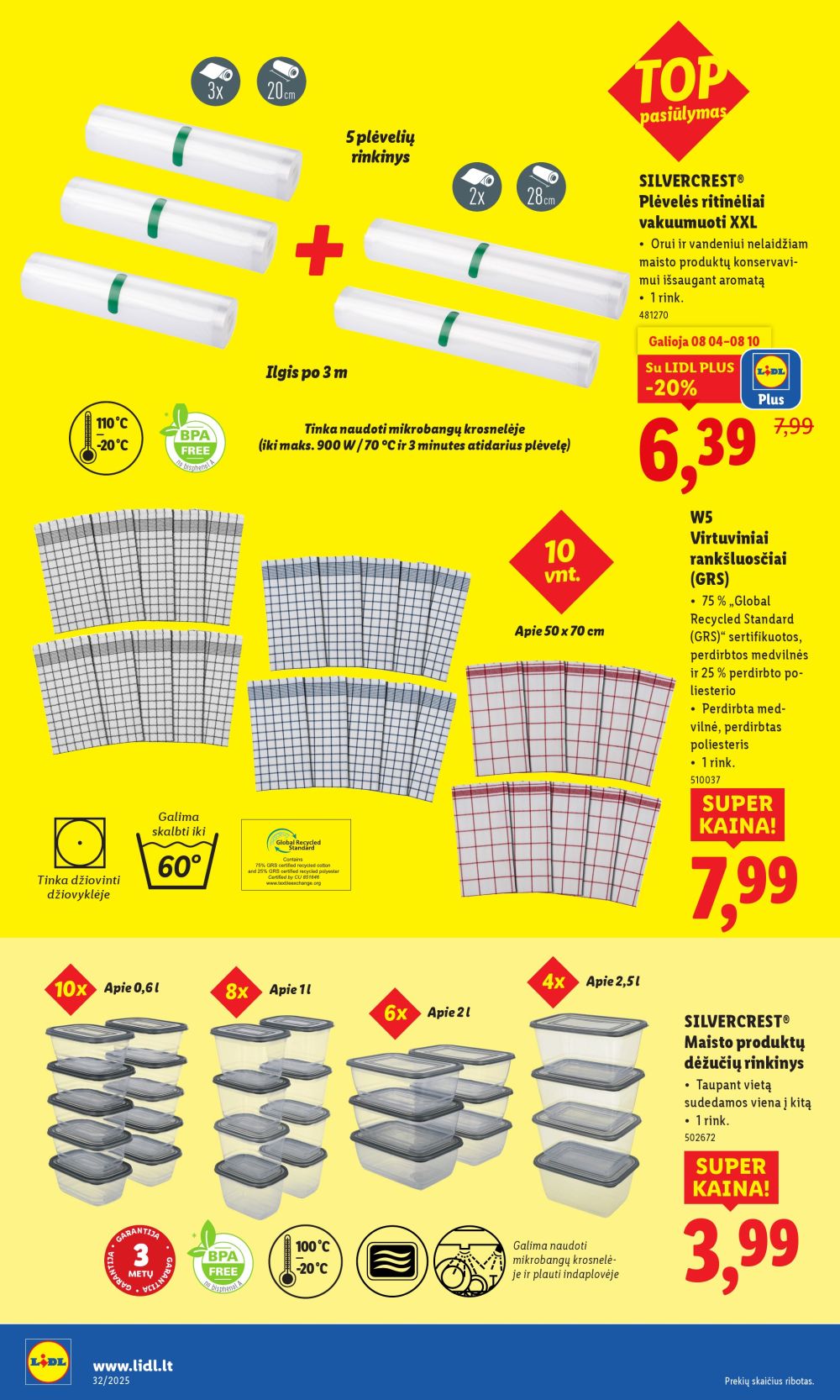 lidl - LIDL - Ne maisto prekių pasiūlymai (2025 08 04 - 2025 08 10) - page: 8