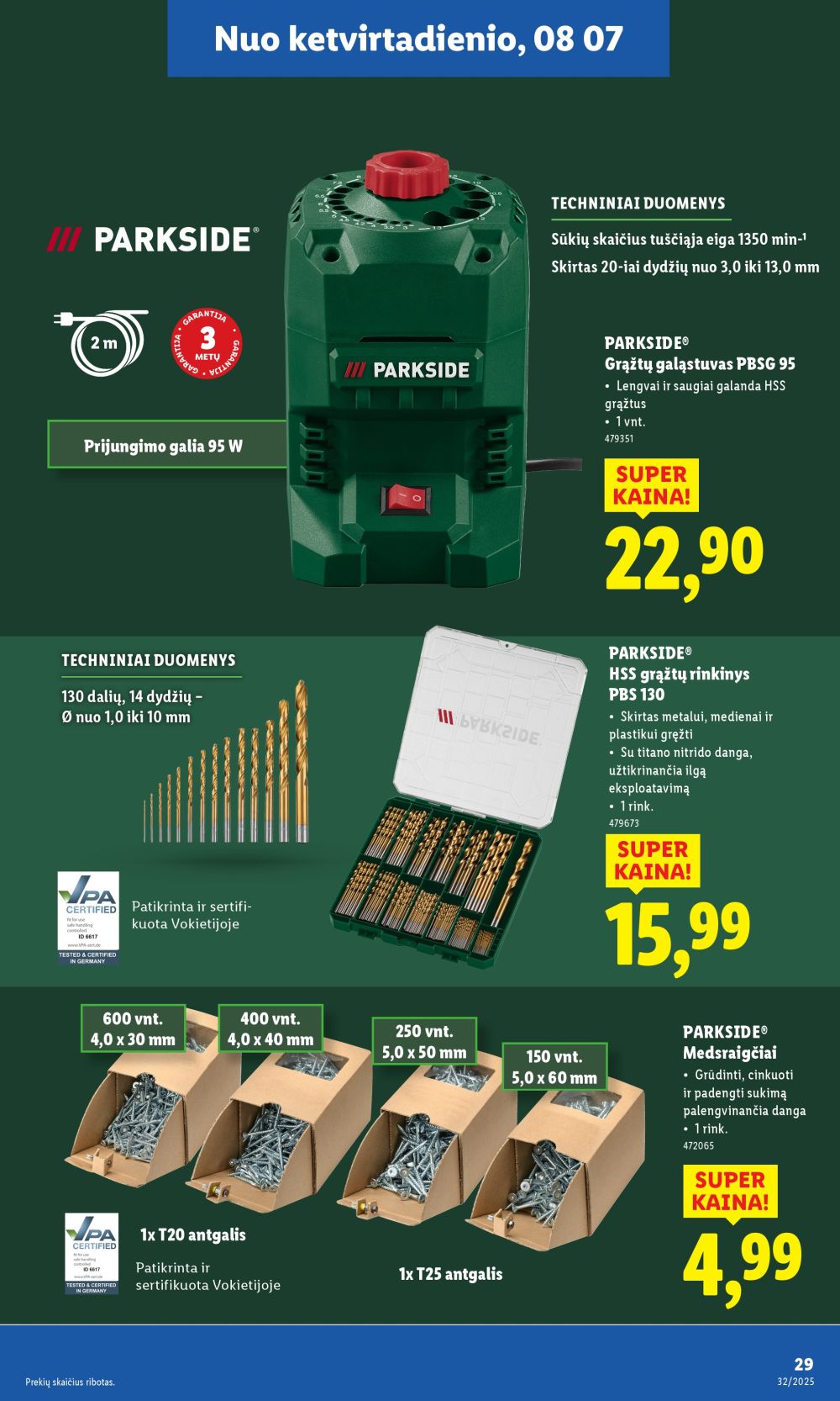 lidl - LIDL - Ne maisto prekių pasiūlymai (2025 08 04 - 2025 08 10) - page: 29