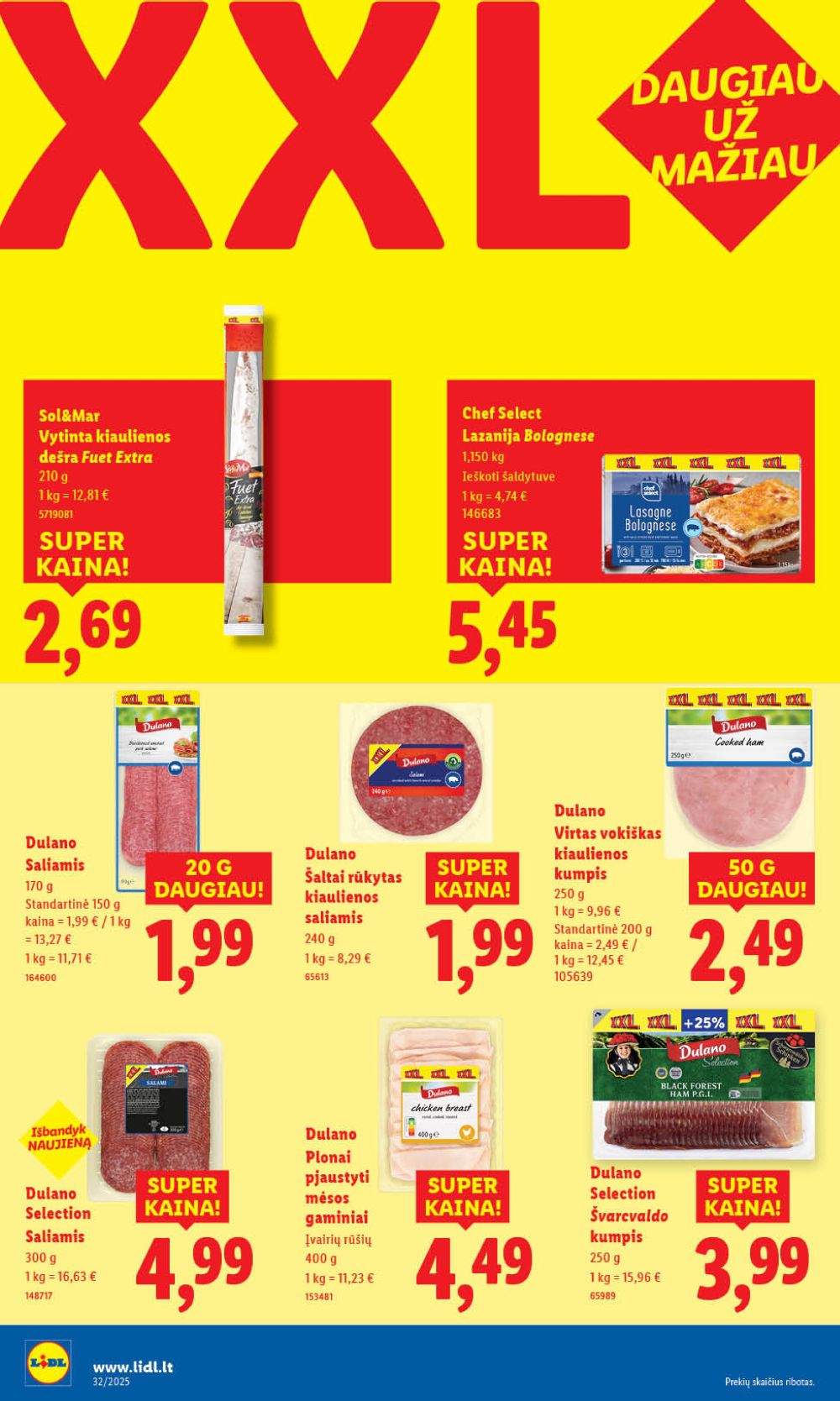 lidl - LIDL - XXL savaitė (2025 08 04 - 2025 08 10) - page: 2