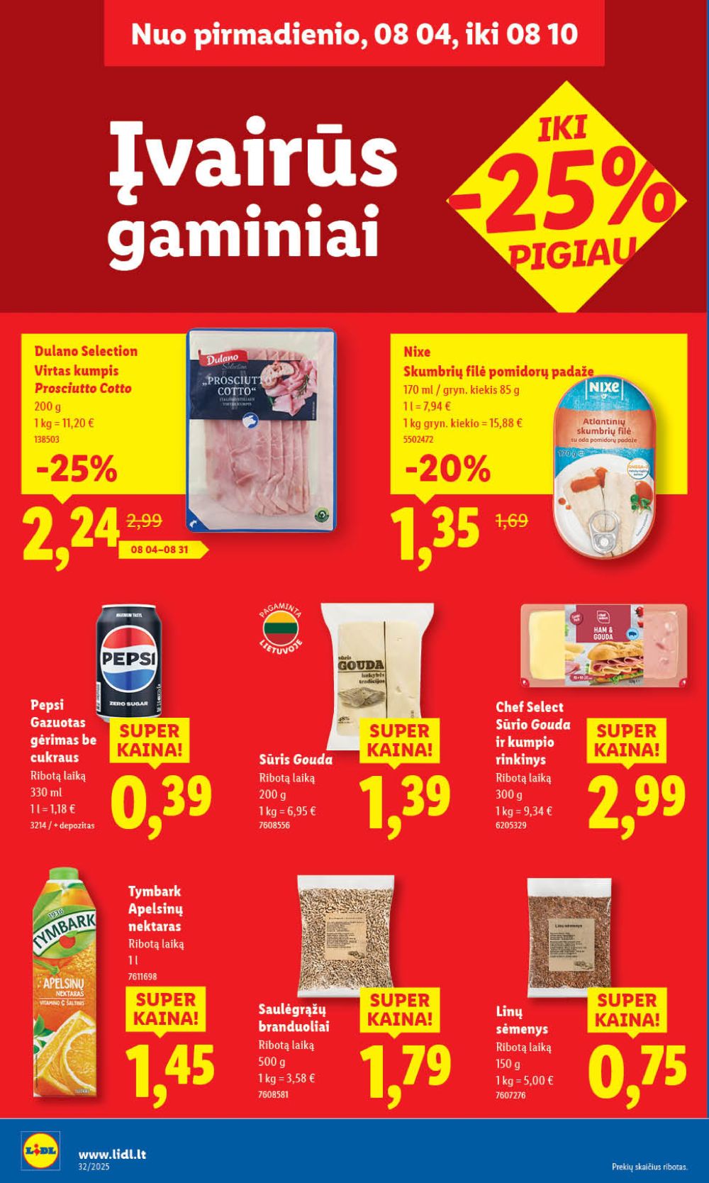 lidl - LIDL - Maisto prekių pasiūlymai (2025 08 07 - 2025 08 10) - page: 50