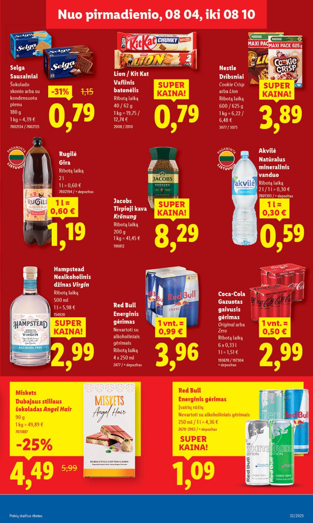 lidl - LIDL - Maisto prekių pasiūlymai (2025 08 07 - 2025 08 10) - page: 43