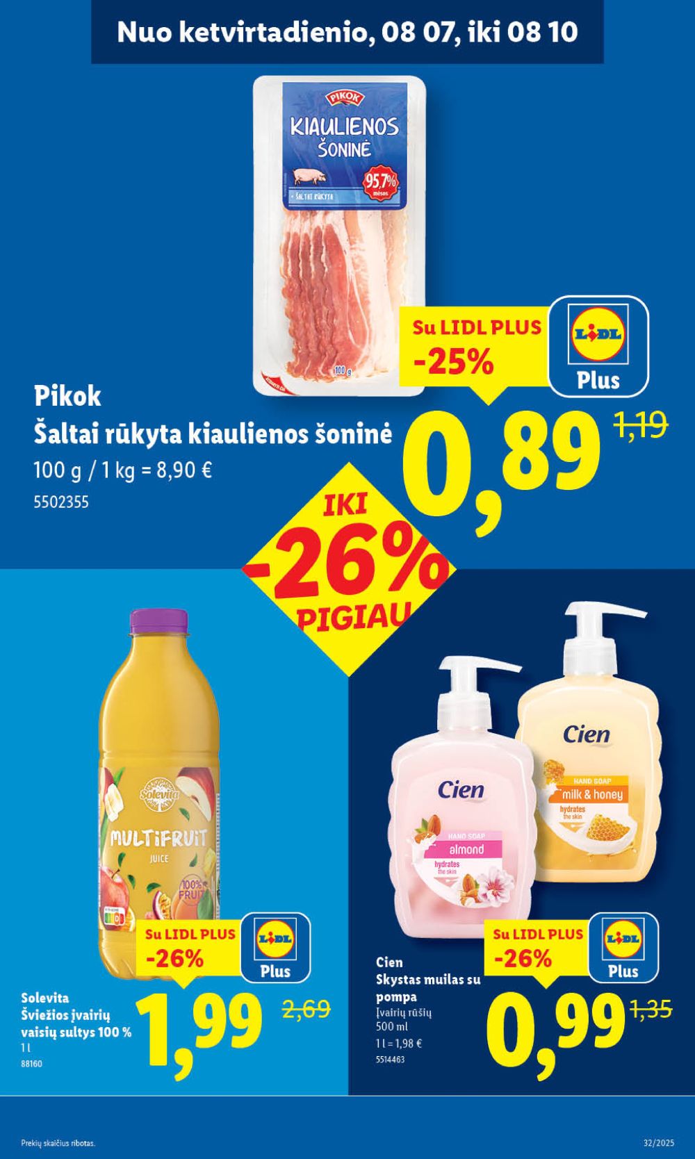 lidl - LIDL - Maisto prekių pasiūlymai (2025 08 07 - 2025 08 10) - page: 15