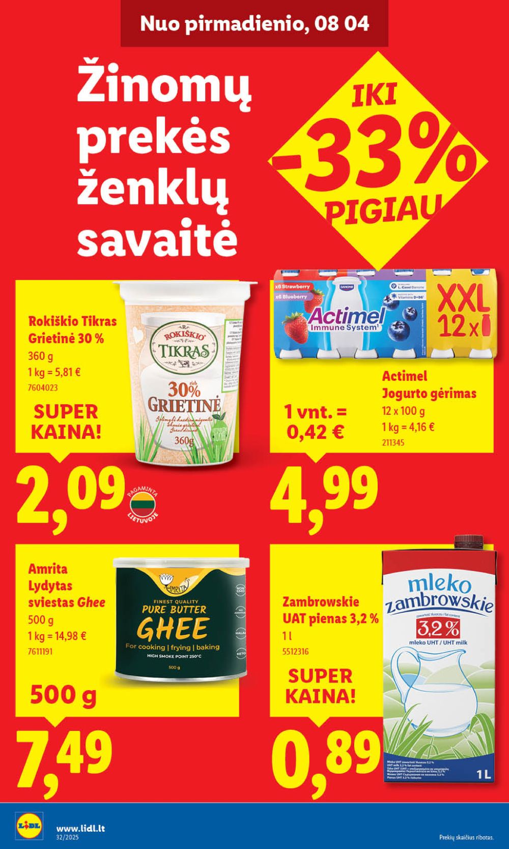 lidl - LIDL - Maisto prekių pasiūlymai (2025 08 07 - 2025 08 10) - page: 40
