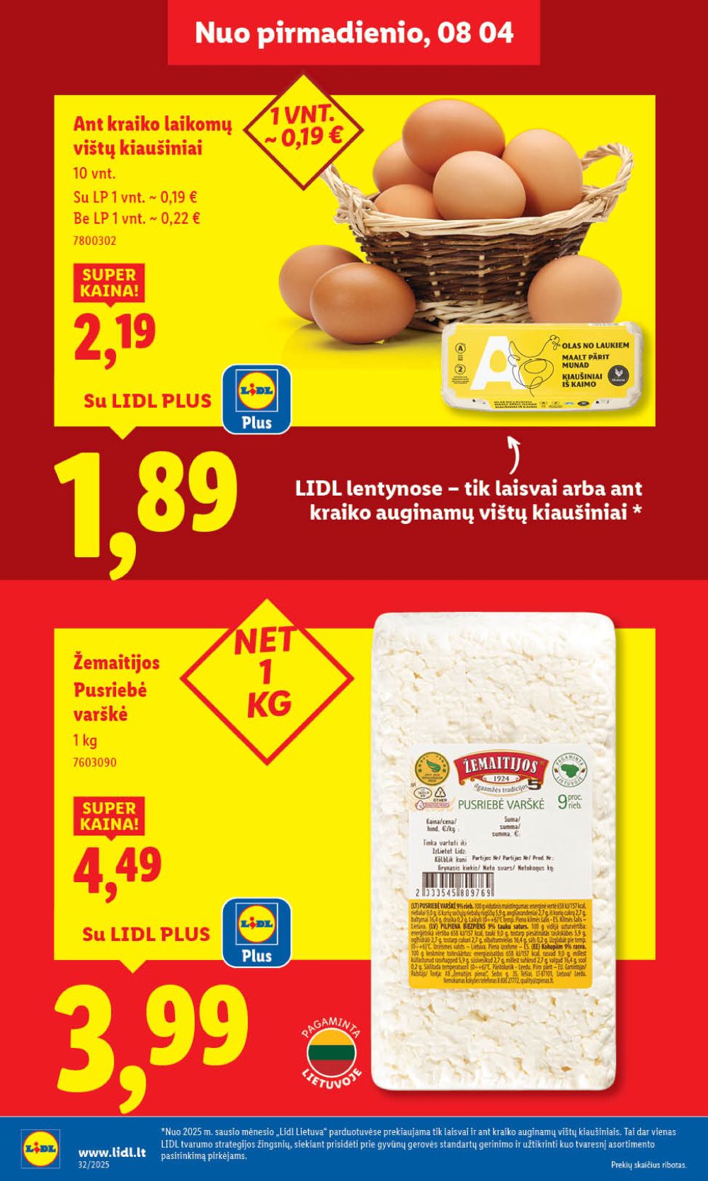 lidl - LIDL - Maisto prekių pasiūlymai (2025 08 07 - 2025 08 10) - page: 36