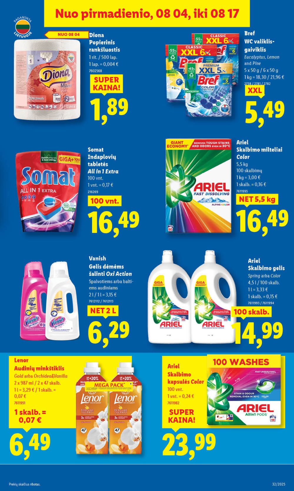lidl - LIDL - Maisto prekių pasiūlymai (2025 08 07 - 2025 08 10) - page: 47