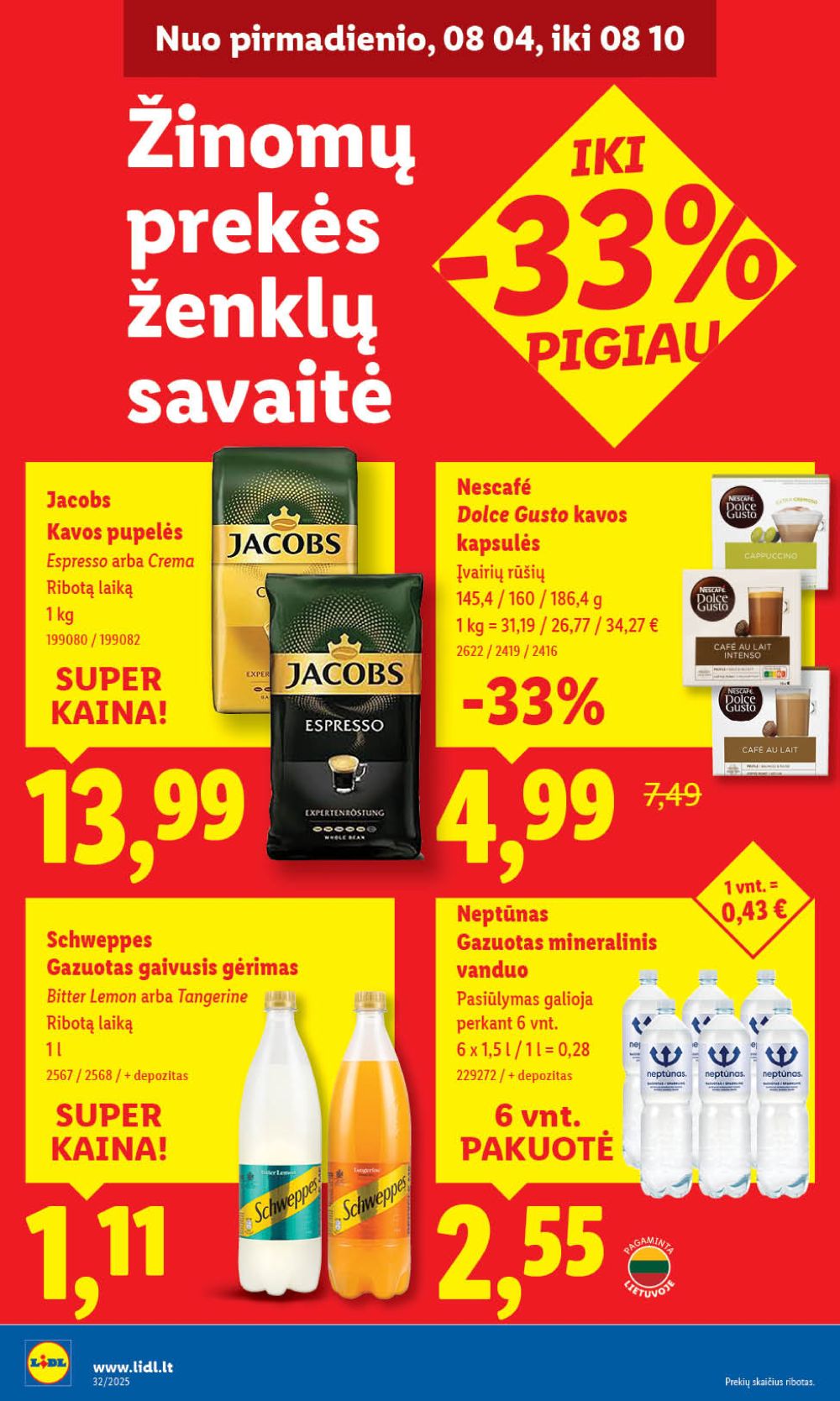 lidl - LIDL - Maisto prekių pasiūlymai (2025 08 07 - 2025 08 10) - page: 42