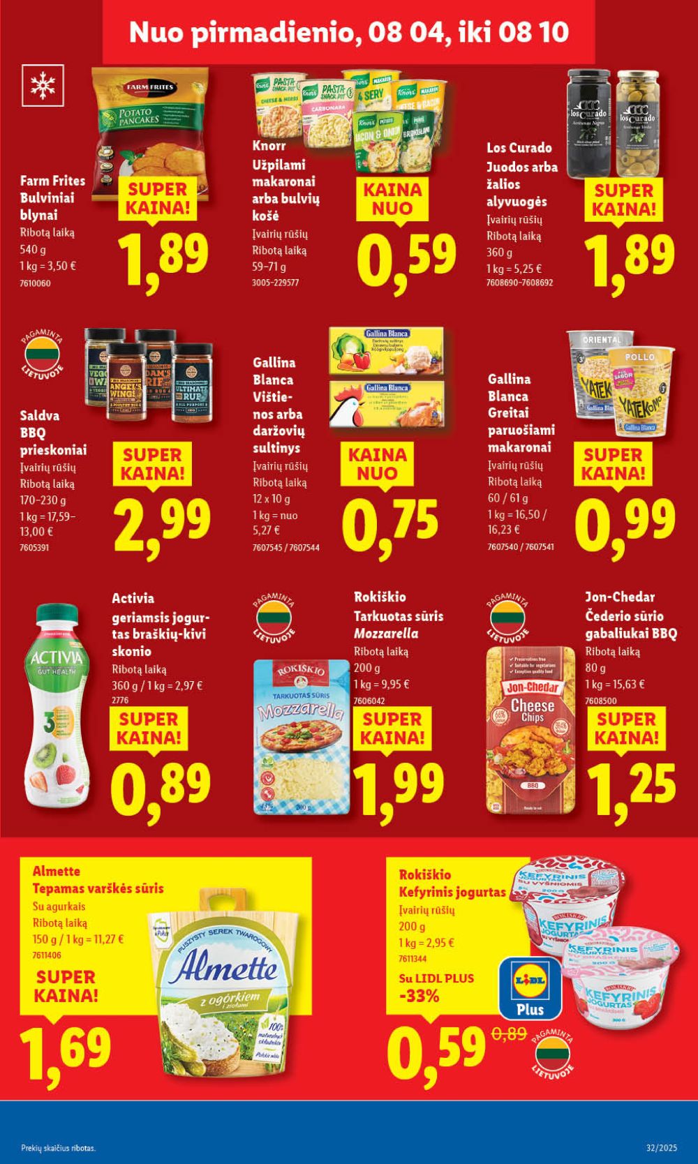 lidl - LIDL - Maisto prekių pasiūlymai (2025 08 07 - 2025 08 10) - page: 41