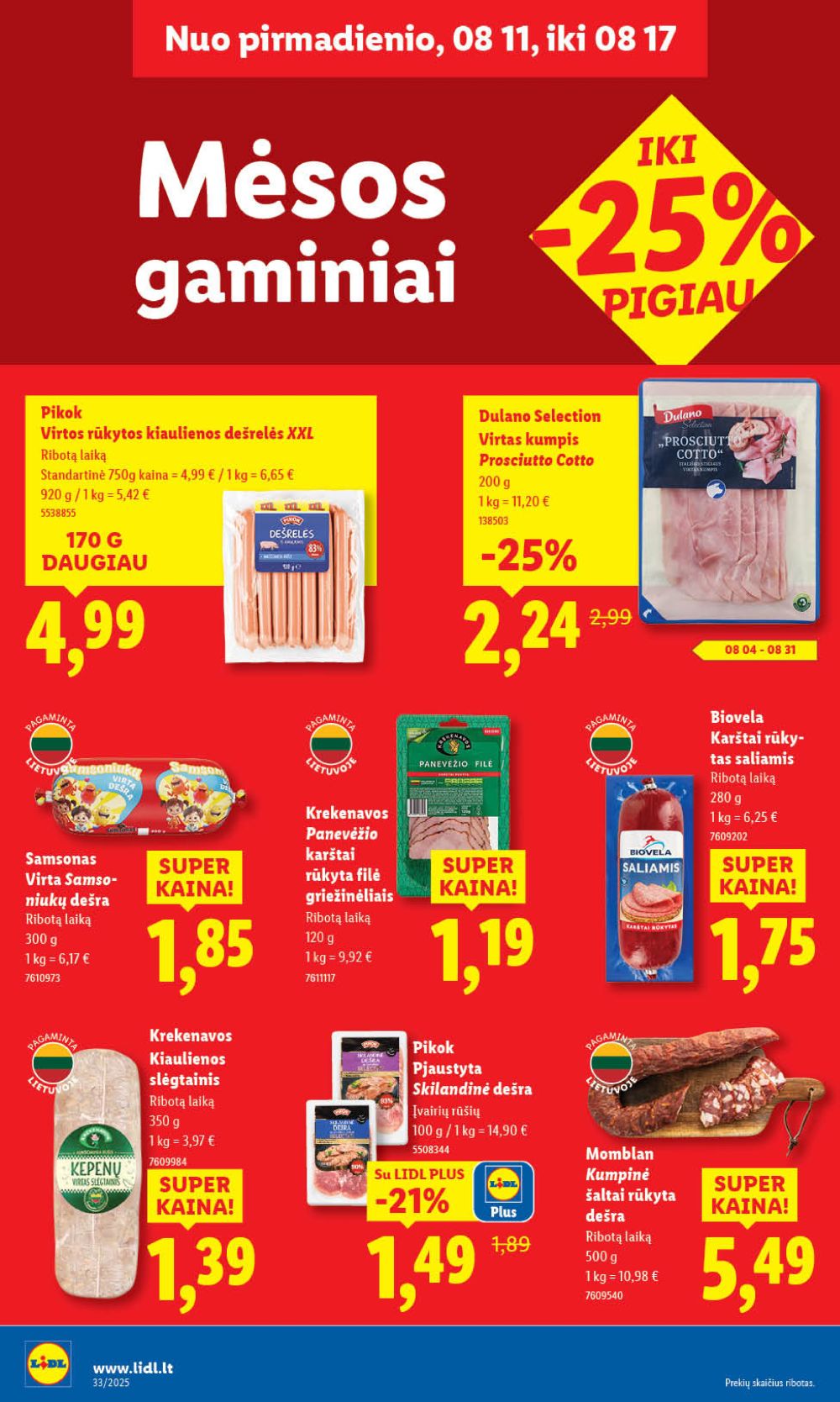 lidl - LIDL - Maisto prekių pasiūlymai (2025 08 11 - 2025 08 17) - page: 26 lidl - LIDL - Maisto prekių pasiūlymai (2025 08 11 - 2025 08 17) - page: 26