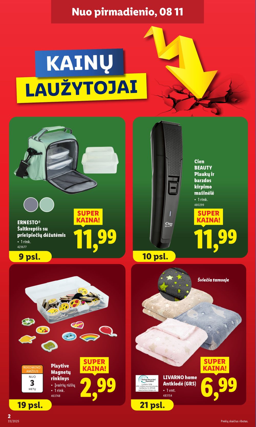 lidl - LIDL - Ne maisto prekių pasiūlymai (2025 08 11 - 2025 08 17) - page: 2 lidl - LIDL - Ne maisto prekių pasiūlymai (2025 08 11 - 2025 08 17) - page: 2