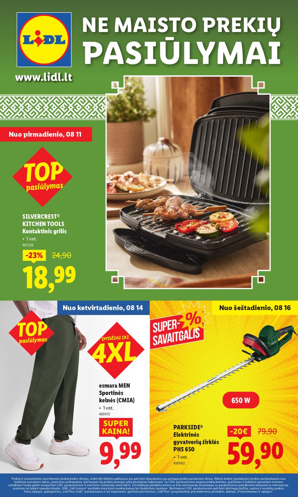 lidl - LIDL - Ne maisto prekių pasiūlymai (2025 08 11 - 2025 08 17)
